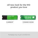 Western Digital 2TB WD Green SN350 NVMe Internal SSD Solid State Drive - Gen3 PCIe, QLC, M.2 2280, Up to 3,200 MB/s - WDS200T3G0C