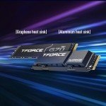 TEAMGROUP T-Force G70 PRO Graphene Heatsink 2TB DRAM SLC Cache 3D TLC NAND NVMe InnoGrit PCIe Gen4x4 M.2 2280 Gaming Internal SSD Works with PS5 Read/Write 7400/6800 MB/s TM8FFH002T0C129