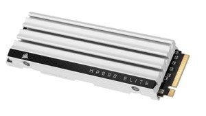 Corsair MP600 Elite 1TB M.2 PCIe Gen4 x4 NVMe SSD – Optimized for PS5 – Included Heatsink – M.2 2280 – Up to 7,000MB/sec Sequential Read – High-Density 3D TLC NAND – White