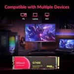 GiGimundo G7400 2TB M.2 PCIe Gen 4.0x4 NVMe SSD – Max 7400MB/s Read, 6800MB/s Write, Ultimate Performance, Ultra Fast Speed for Gamers & Creators