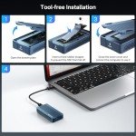 ACASIS 40Gbps M.2 NVMe SSD Enclosure, with Cooling Fan, TBU 405 Pro for M1 M2 Pro/Max, Compatible with USB4/3.2/3.1/3.0/2.0, Support SSD Size 2280 B+M M-Key (TBU405 PRO)