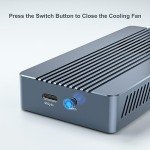 ACASIS 40Gbps M.2 NVMe SSD Enclosure, with Cooling Fan, TBU 405 Pro for M1 M2 Pro/Max, Compatible with USB4/3.2/3.1/3.0/2.0, Support SSD Size 2280 B+M M-Key (TBU405 PRO)
