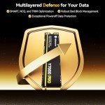 Yottamaster Y7000Pro 2TB SSD M.2 PCIe 4.0, Up to 7000MB/s, M.2 2280 NVMe Internal Solid State Drive with 3D QLC NAND Flash, Upgrade Storage for PS5, PC Computer, Laptop, Gaming
