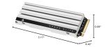 Corsair MP600 Elite 1TB M.2 PCIe Gen4 x4 NVMe SSD – Optimized for PS5 – Included Heatsink – M.2 2280 – Up to 7,000MB/sec Sequential Read – High-Density 3D TLC NAND – White