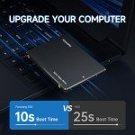 fanxiang S101 4TB SSD SATA III 6Gb/s 2.5" Internal Solid State Drive, Read Speed up to 550MB/sec, Compatible with Laptop and PC Desktops(Black)