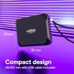 Crucial X9 1TB Portable SSD – Up to 1050MB/s Read, PC and Mac, Lightweight and Small with 3-Month Mylio Photos+ Offer – USB 3.2 External Solid State Drive – CT1000X9SSD902