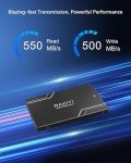 RAOYI 2TB Internal SSD SATA III 6Gb/s 2.5”Solid State Drive 3D NAND Flash Advanced SSD Hard Drive Up to 550MB/s SATA 3 SSD Upgrade Performance for PC Laptop