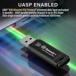 AXE MEMORY Portable SSD 500GB Solid State USB Drive, USB 3.2 Gen2 UASP SuperSpeed+. Optimal Speeds Up to 600MB/s Read, 500MB/s Write - Speedy+