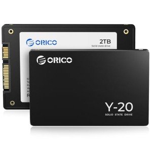 ORICO 2TB SATA SSD 2.5 Inch Internal Solid State Drive, Read Speed up to 500MB/s, SATA III 6Gbps for Desktop Laptop NAS DIY External Drive - Y20