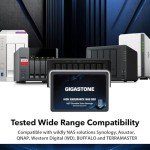 Gigastone 1TB NAS SSD Drive (2-Pack) 24/7 Durable TLC High Endurance RAID Data Storage Network Attached Storage 2.5" SATA Internal Solid State Hard Drives