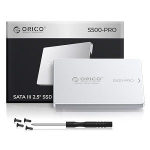 ORICO 2TB SATA SSD 2.5" Internal Solid State Drive, up to 550MB/s, 3D NAND SATA III SSD with Aluminum Shell, for Desktop Laptop PS4 NAS DIY External Drive - S500PRO