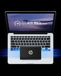 HP P500 1TB USB-C External Solid State Drive USB 3.2 Gen 1 Type C SSD Up to 420MB/s SSD External Hard Drive Laptop Storage - 1F5P4AA#ABC