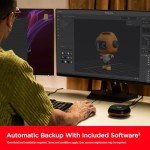 SanDisk 4TB Desk Drive SSD – Desktop External Solid State Drive, Up to 1000MB/s, USB-C, USB 3.2 Gen 2 - SDSSDT40-4T00-NA25