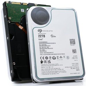 Seagate Exos 22TB SATA HDD 6Gb/s 7200RPM 3.5-inch Enterprise Hard Drive (ST22000NM000C) (Renewed)