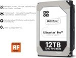 HGST Ultrastar He12 | HUH721212ALE601 | 0F27454 | 12TB 7200 RPM 256MB Cache SATA 6.0Gb/s 3.5" | 512E | BitLocker Drive Encryption | Power Disable Feature | Helium Platform Hard Disk Drive (Renewed)