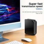 UnionSine Desktop External Hard Drive 10TB USB3.2Gen2 Type-C 3.5" HDD Storage Compatible for PC, Mac, TV, Desktop, Laptop(Black) HD3510