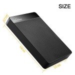 UnionSine 4TB Ultra Slim Portable External Hard Drive USB3.0 HDD Storage Compatible for PC, Desktop, Laptop, Xbox One, Xbox one, PS4(Black) HD2510