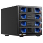 CENMATE 4 Bay Hard Drive Enclosure with Cooling Fan for 2.5/3.5" SATA HDD/SSD with USB A/C 3.0 Cable, Tool-Free HDD Enclosure, 3.5 Hard Drive Enclosure Support 80TB, Hot Swappable(NO RAID/NAS)