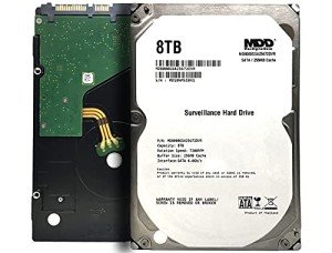 MaxDigitalData 8TB 7200 RPM 256MB Cache SATA 6.0Gb/s 3.5inch Internal Hard Drive for Surveillance (MD8000GSA25672DVR) (Renewed)