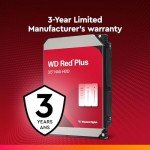 Western Digital 4TB WD Red Plus NAS Internal Hard Drive HDD - 5400 RPM, SATA 6 Gb/s, CMR, 256 MB Cache, 3.5" -WD40EFPX (Renewed)