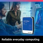 Western Digital 4TB WD Blue PC Internal Hard Drive HDD - 5400 RPM, SATA 6 Gb/s, 256 MB Cache, 3.5" - WD40EZAZ (WD Factory Recertified) (Renewed)