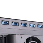 SilverStone Technology FS305-12G Three 5.25" to Five 3.5" hot-swap SATA/SAS Hard Drive cage, up to 12Gbit/s Transfer Rate with All Aluminum Construction, SST-FS305-12G