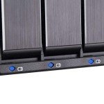 SilverStone Technology FS305-12G Three 5.25" to Five 3.5" hot-swap SATA/SAS Hard Drive cage, up to 12Gbit/s Transfer Rate with All Aluminum Construction, SST-FS305-12G