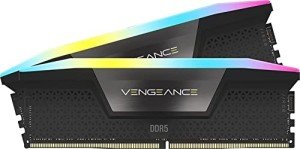 CORSAIR - VENGEANCE RGB 32GB (2x16GB) DDR5 6000MHz C36 UDIMM Desktop Memory -...