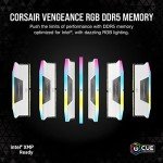 CORSAIR VENGEANCE RGB DDR5 RAM 32GB (2x16GB) 6000MHz CL36-44-44-96 1.35V Intel XMP Desktop Computer Memory - White (CMH32GX5M2E6000C36W)