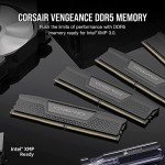 CORSAIR VENGEANCE DDR5 RAM 32GB (2x16GB) 6000MHz CL36 Intel XMP iCUE Compatible Computer Memory - Black (CMK32GX5M2E6000C36)