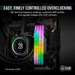 CORSAIR VENGEANCE RGB DDR5 RAM 32GB (2x16GB) 6400MHz CL36-48-48-104 1.35V Intel XMP Desktop Computer Memory - Black (CMH32GX5M2B6400C36)