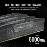 CORSAIR VENGEANCE DDR5 RAM 32GB (2x16GB) 6000MHz CL36 Intel XMP iCUE Compatible Computer Memory - Black (CMK32GX5M2E6000C36)