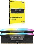 CORSAIR VENGEANCE RGB DDR5 RAM 32GB (2x16GB) 6400MHz CL36-48-48-104 1.35V Intel XMP Desktop Computer Memory - Black (CMH32GX5M2B6400C36)