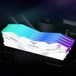 TEAMGROUP T-Force Delta Alpha RGB DDR5 Ram 32GB Kit (2x16GB) 6000MHz (PC5-48000) CL38 Intel XMP 3.0 & AMD Expo Compatible Desktop Memory Module Ram White - FF8D532G6000HC38ADC01