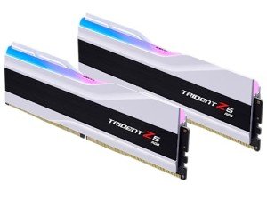 G.SKILL Trident Z5 RGB Series (Intel XMP 3.0) DDR5 RAM 32GB (2x16GB) 6000MT/s CL36-36-36-96 1.35V Desktop Computer Memory UDIMM - Matte White (F5-6000J3636F16GX2-TZ5RW)