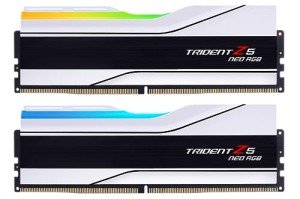G.SKILL Trident Z5 Neo RGB Series (AMD Expo) DDR5 RAM 64GB (2x32GB) 6000MT/s CL30-36-36-96 1.40V Desktop Computer Memory UDIMM - Matte White (F5-6000J3036G32GX2-TZ5NRW)