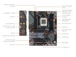 GIGABYTE B650 Eagle AX AM5 LGA 1718 AMD B650 ATX, DDR5 Triple M.2, PCIe 5.0, USB 3.2 Gen2x2 Type-C, AMD Wi-Fi 6E, Realtek GbE LAN