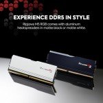 G.SKILL Ripjaws M5 RGB Series (Intel XMP 3.0) DDR5 RAM 32GB (2x16GB) 6000MT/s CL36-48-48-96 1.25V Desktop Computer Memory UDIMM - Matte White (F5-6000J3648D16GX2-RM5RW)