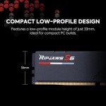 G.SKILL Ripjaws S5 Series (Intel XMP 3.0) DDR5 RAM 64GB (2x32GB) 6000MT/s CL36-36-36-96 1.35V Desktop Computer Memory UDIMM - Matte Black (F5-6000J3636F32GX2-RS5K)