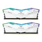 TEAMGROUP T-Force Delta RGB DDR5 Ram 32GB (2x16GB) 6000MHz PC5-48000 CL38 Intel XMP 3.0 & AMD Expo Compatible Desktop Memory Module Ram White FF4D532G6000HC38GDC01