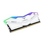 TEAMGROUP T-Force Delta RGB DDR5 Ram 64GB (2x32GB) 6000MHz CL38 Intel XMP 3.0 & AMD Expo Compatible Desktop Memory Module White FF4D564G6000HC38ADC01