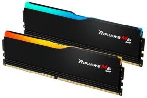 G.SKILL Ripjaws M5 RGB Series (Intel XMP 3.0) DDR5 RAM 64GB (2x32GB) 5200MT/s CL40-40-40-83 1.10V Desktop Computer Memory UDIMM - Matte Black (F5-5200J4040A32GX2-RM5RK)