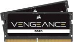 CORSAIR Vengeance SODIMM DDR5 RAM 64GB (2x32GB) 5200MHz CL44 Intel XMP iCUE Compatible Computer Memory - Black (CMSX64GX5M2A5200C44)