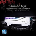 G.SKILL Trident Z5 Royal Series (Intel XMP 3.0) DDR5 RAM 32GB (2x16GB) 6400MT/s CL32-39-39-102 1.40V Desktop Computer Memory UDIMM - Silver (F5-6400J3239G16GX2-TR5S)