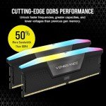 CORSAIR VENGEANCE RGB DDR5 RAM 32GB (2x16GB) 7200MHz CL34 Intel XMP iCUE Compatible Computer Memory - Black (CMH32GX5M2X7200C34)