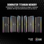 CORSAIR Dominator Titanium RGB DDR5 RAM 32GB (2x16GB) DDR5 6000MHz CL30 Intel XMP iCUE Compatible Computer Memory - Black (CMP32GX5M2B6000C30)