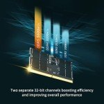 Silicon Power DDR5 32GB Kit (2 x 16GB) 5600MHz (PC5-44800) CL46 1.1V SODIMM Non-ECC Laptop RAM Computer Memory SP032GBSVU560F22