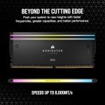 CORSAIR Dominator Titanium RGB DDR5 RAM 32GB (2x16GB) DDR5 6000MHz CL30 Intel XMP iCUE Compatible Computer Memory - Black (CMP32GX5M2B6000C30)