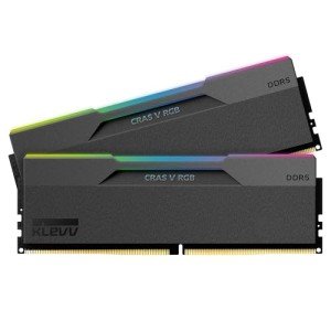 KLEVV CRAS V RGB DDR5 32GB (2x16GB) 6000MHz CL30 A-DIE 1.35V Gaming Desktop Ram Memory SK Hynix Chip XMP 3.0 / AMD Expo Ready - Black (KD5AGUA80-60A300G)