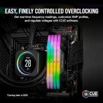 CORSAIR VENGEANCE RGB DDR5 RAM 32GB (2x16GB) 7200MHz CL34 Intel XMP iCUE Compatible Computer Memory - Black (CMH32GX5M2X7200C34)